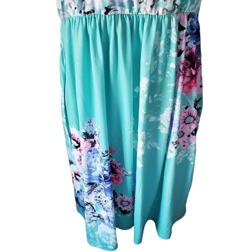 Ours Floral Sleeveless Dress With Pockets Large - Picture 3 of 10